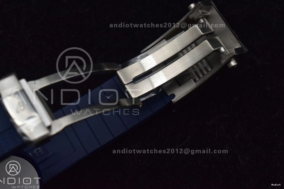 1:1 White Dial A2824 BLSF SS Automatic Strap SuperOcean Edition on 42 Blue Rubber Best 0423